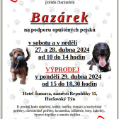 Útulek pro psy Tlapky v naději Horšovský Týn - bazárek na podporu opuštěných pejsků